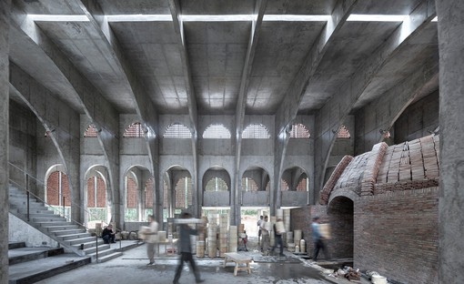 AZL建betway必威手机中文版筑师：中国Qiancheng的Bingding Wood Kiln Factory