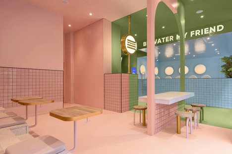 Masquespacio design Bun，都灵：有趣的色彩，打造迷人的室内设计